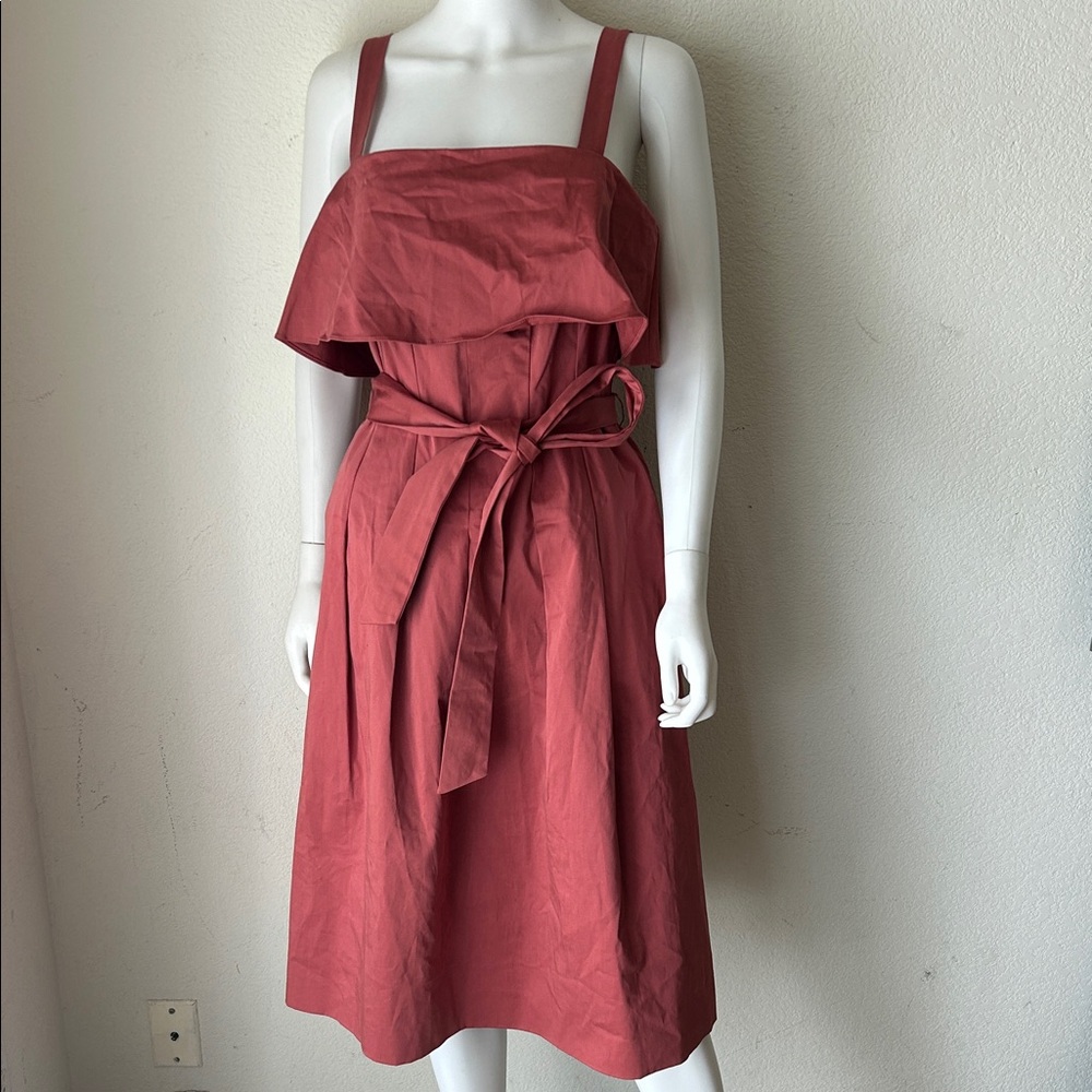 ANTONIO MELANI Terracotta Midi Dress